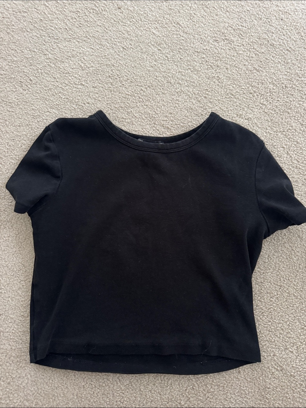 Zara Black Crop Tee
